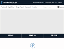 Tablet Screenshot of fair-rite.com